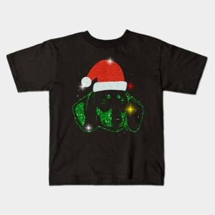 Christmas Santa Dachshund Kids T-Shirt